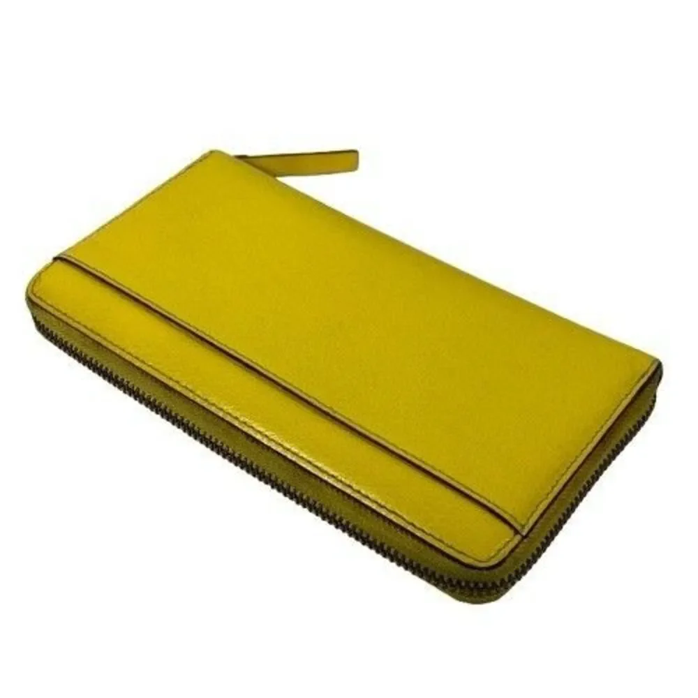 Kate Spade Wellesley Continental Wallet Limoncello Yellow Leather Zip Around